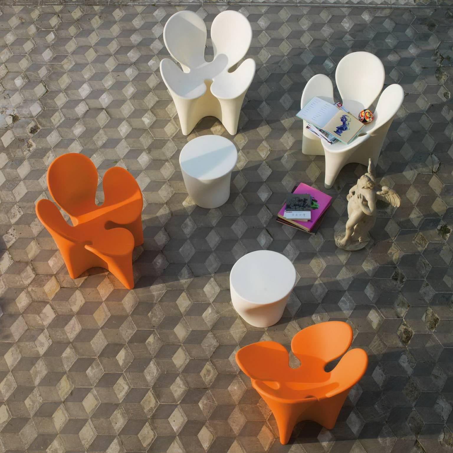 Fauteuil monobloc en forme de fleur en forme de trèfle conçu par Ron Arad pour Driade en vente 5
