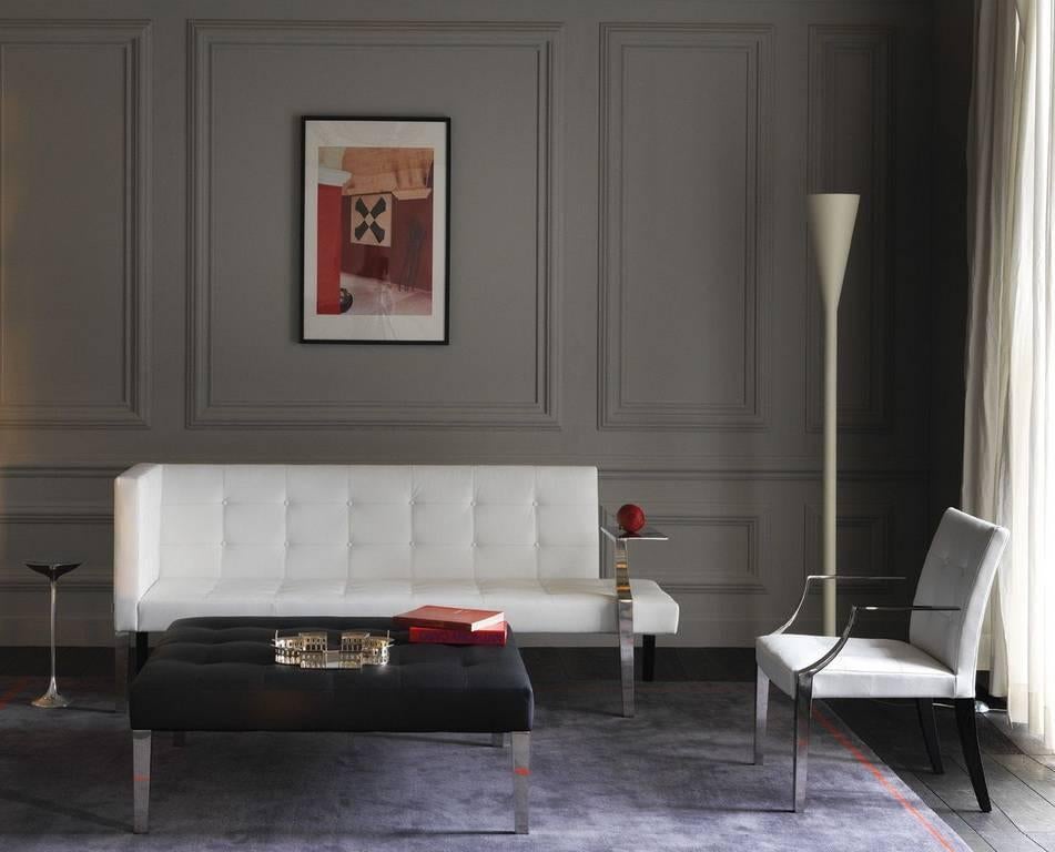 „Monseigneur“ Sofa aus gestepptem Leder entworfen von Philippe Starck für Driade (Italienisch) im Angebot