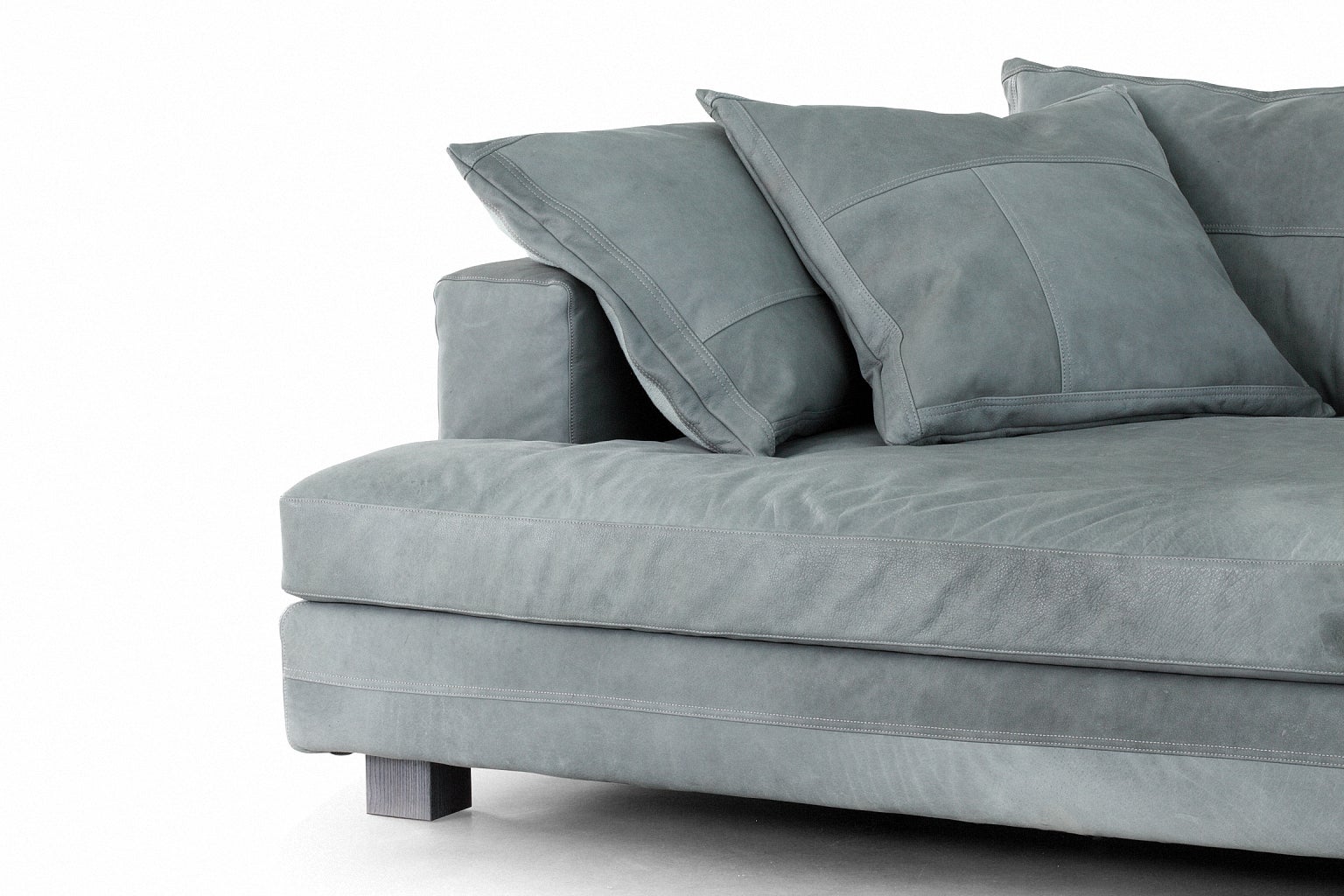 Cloud Atlas Three Seat Leather Sofa With Fiber Or Goose By Moroso Sel
