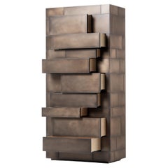 DeCastelli Celato 160 Cabinet in Stainless Steel by R & D De Castelli
