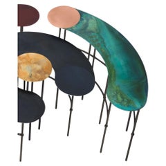 DeCastelli Scribble Parenthesis Coffee Table in Copper by Francesca Lanzavecchia