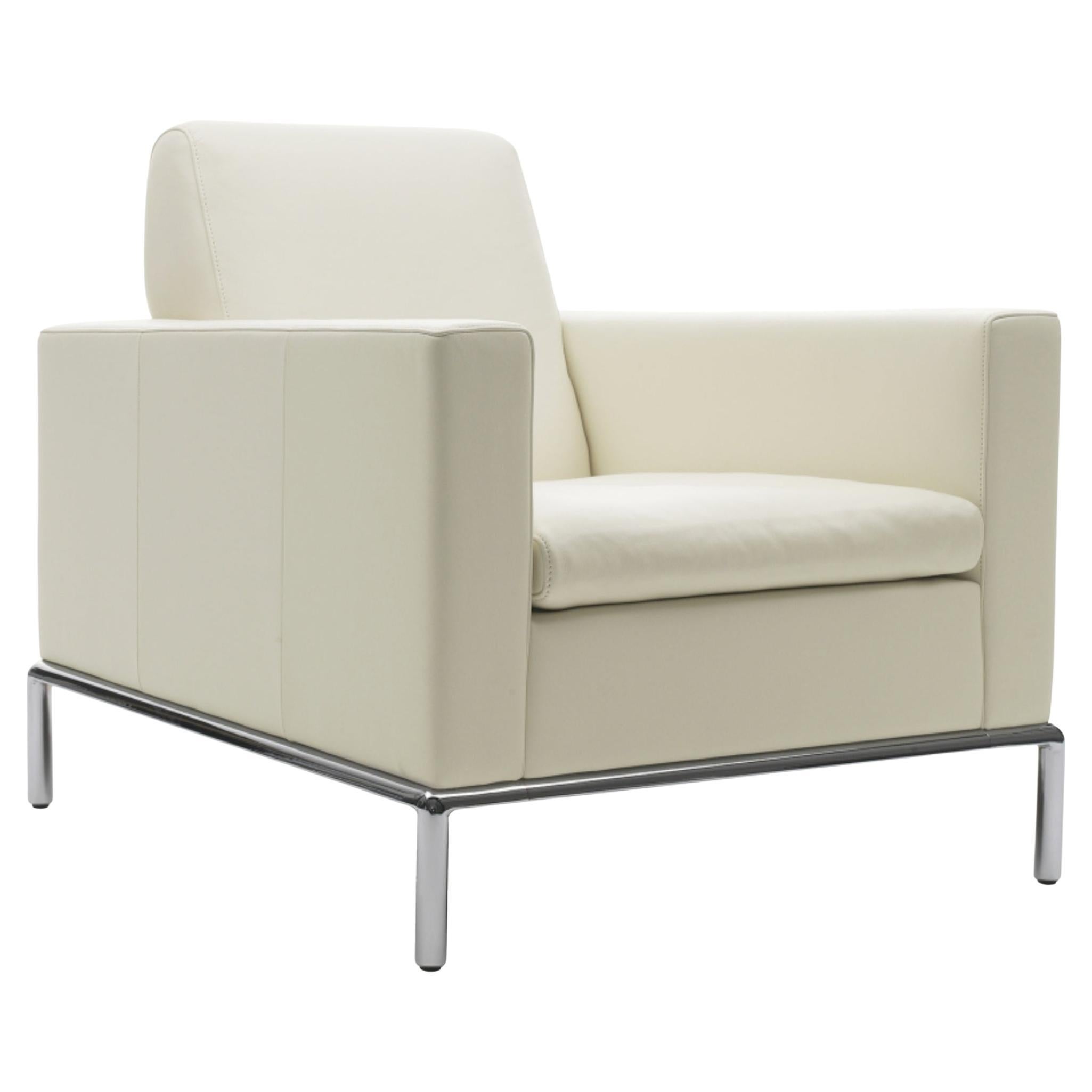 De Sede DS-4 Armchair in Snow Upholstery by Antonella Scarpitta For Sale