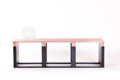 Bicroma-Bank aus Kupfer und dunklem, mattem Eisen von Parisotto und Formenton