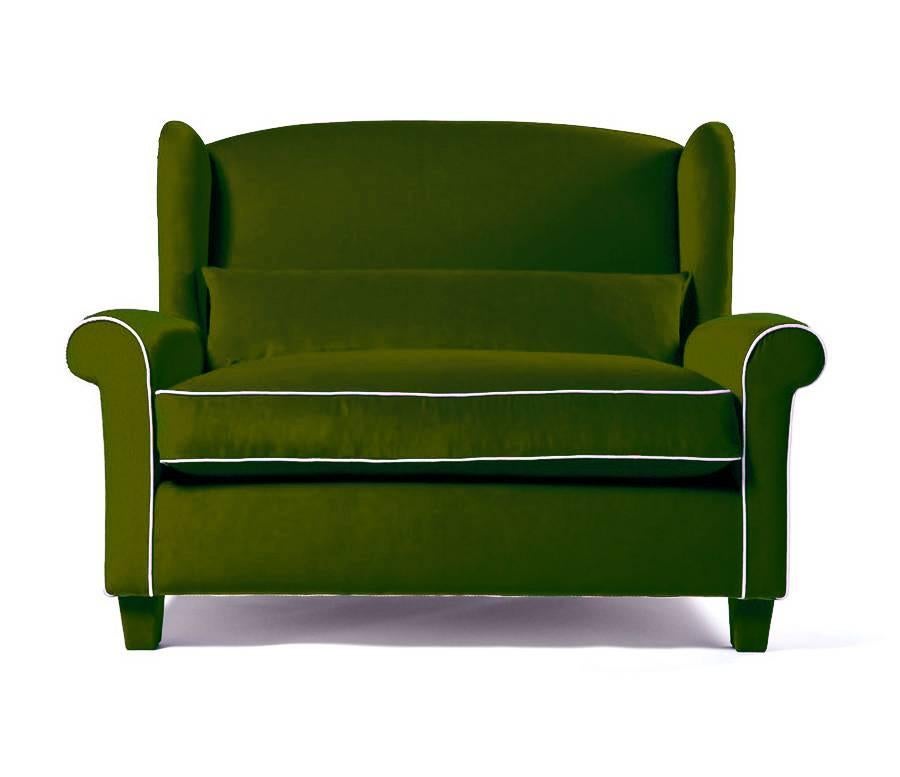 Alexander Velvet Love-Seat Designed by Gianni G. Pellini for Spazio Pontaccio 2