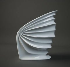 Fauteuil « Moderny Veiled » blanc ou gris conçu par Italo Rota pour Driade