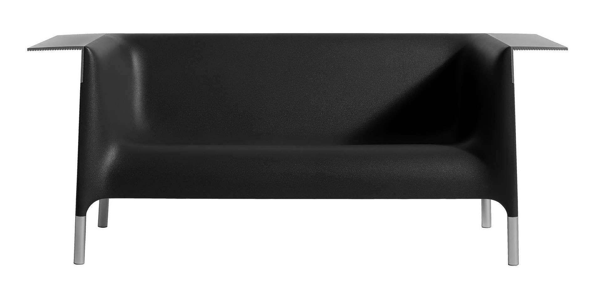 italien Canapé monobloc « Extérieur/Intérieur » noir et blanc de P. Starck & E. Quitllet pour Driade en vente