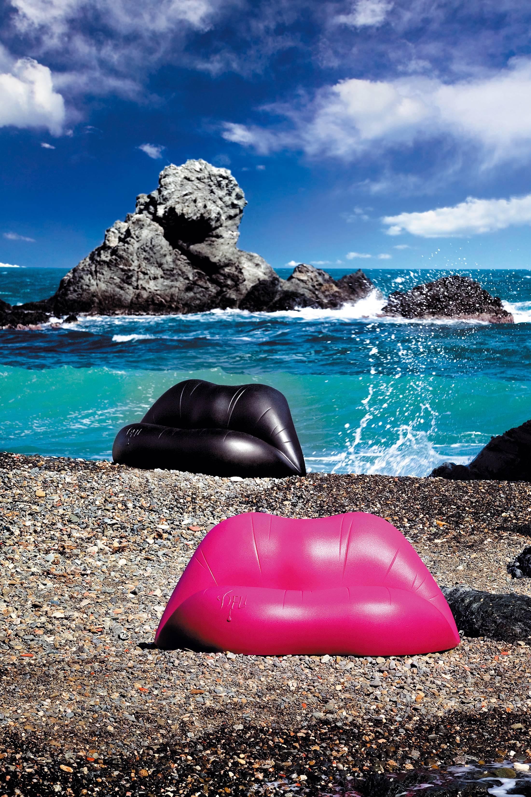 Plastic Dalilips Sofa Designed by Salvador Dalí For Sale