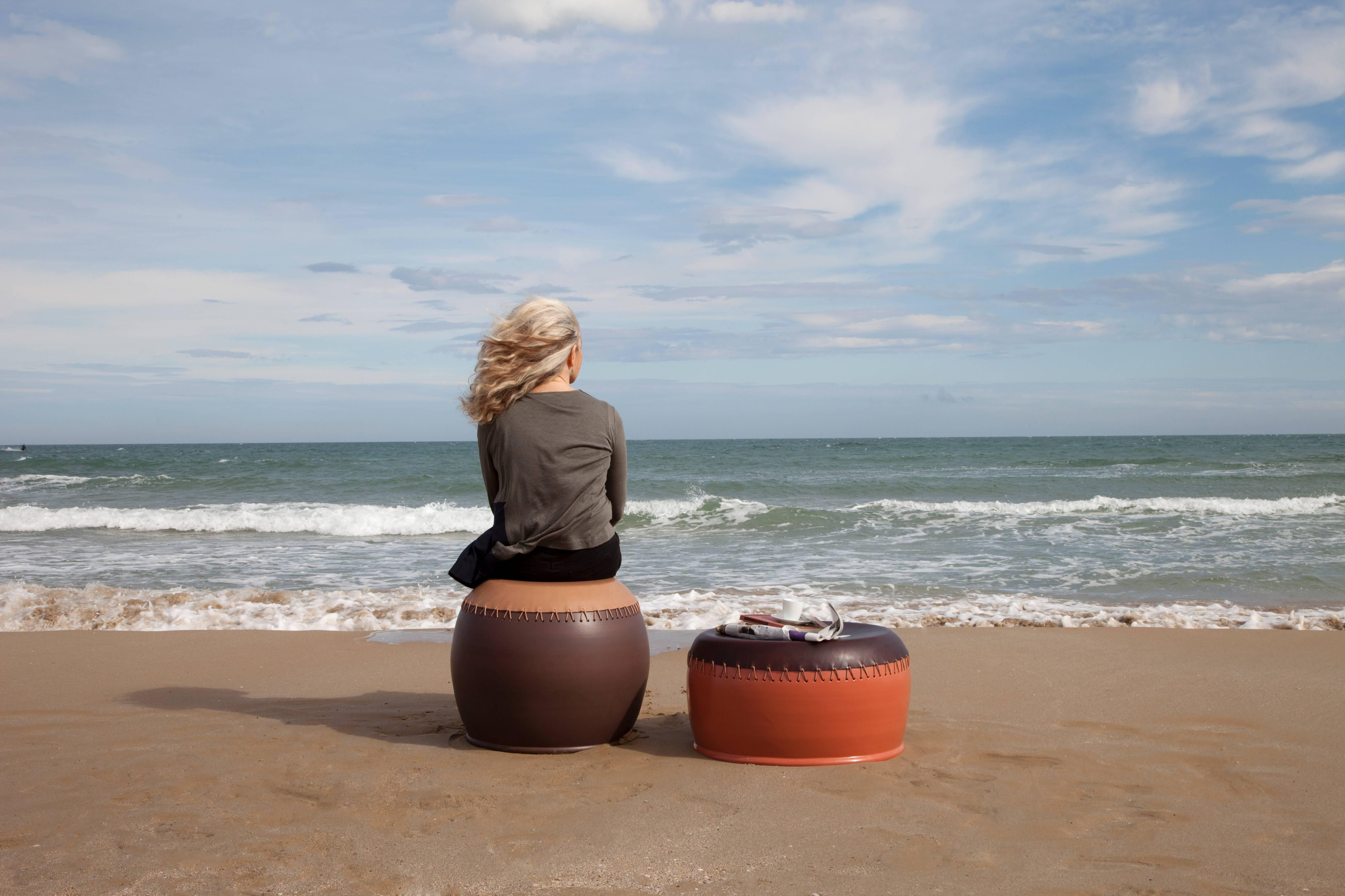 pouf side table