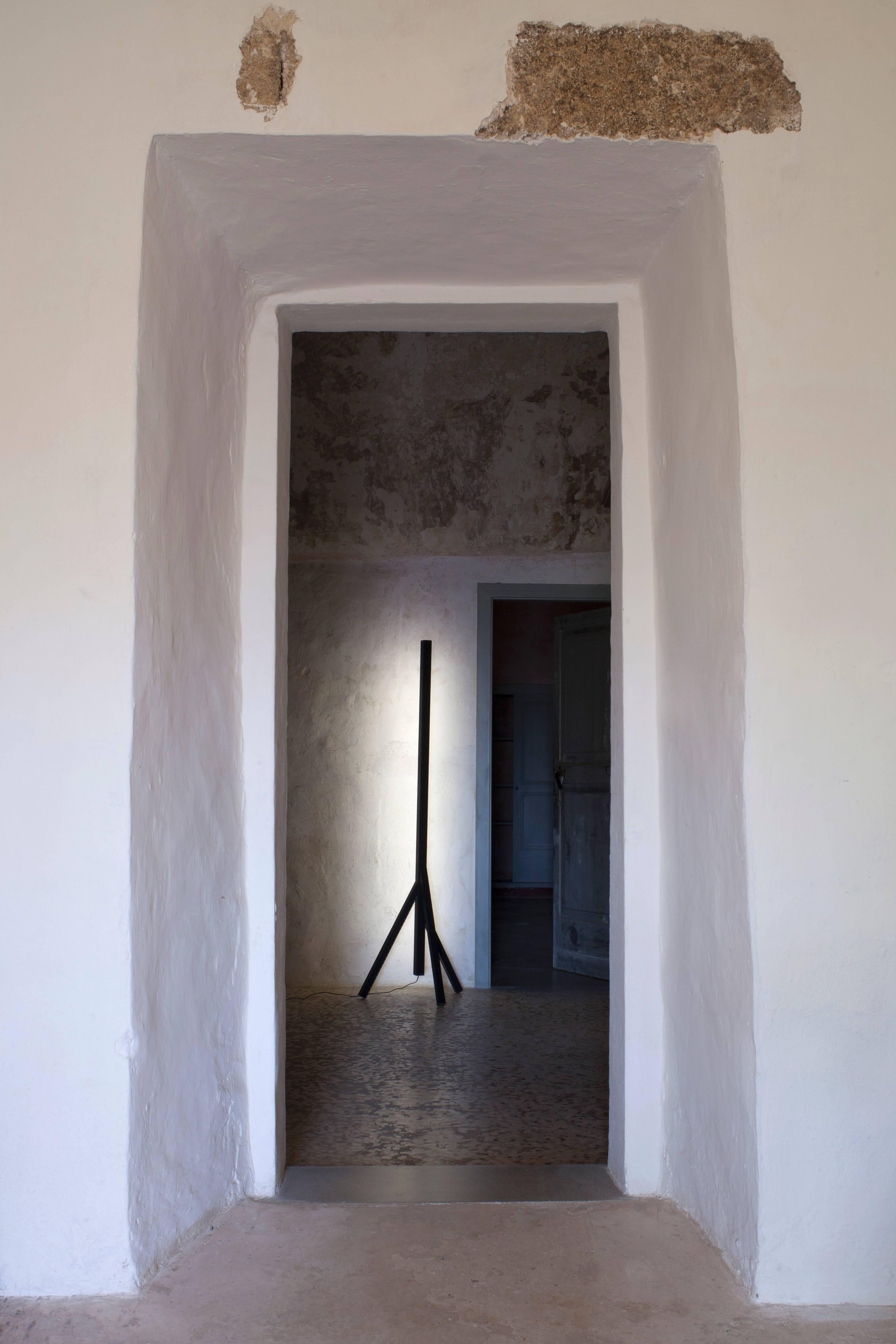 Stecco Floor Lamp Designed by Nestor Perkal for Oscar Maschera For Sale 1