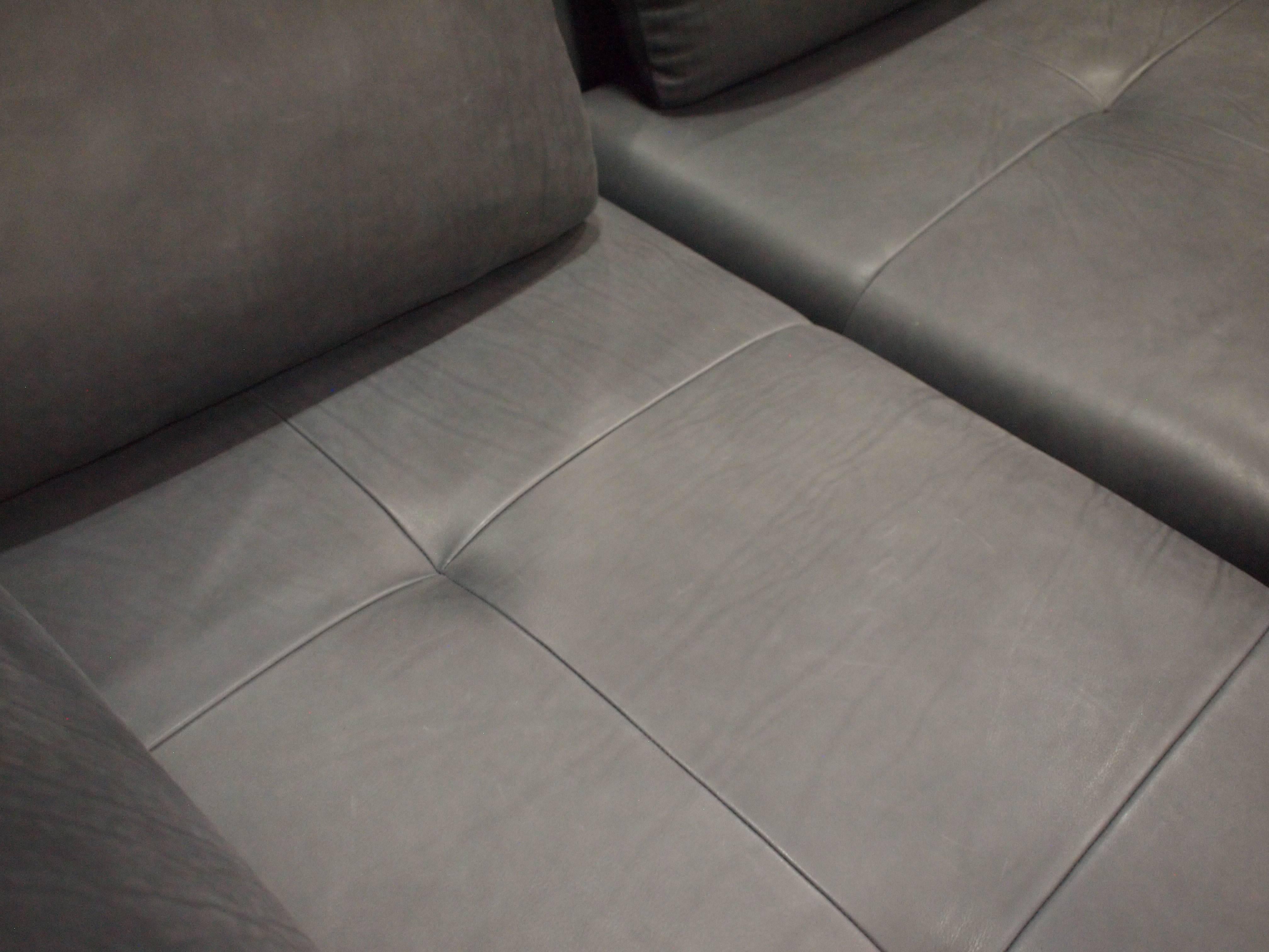 DS-19 de Sede Sofa Designed by Christian Werner in Black Natural Leather 2