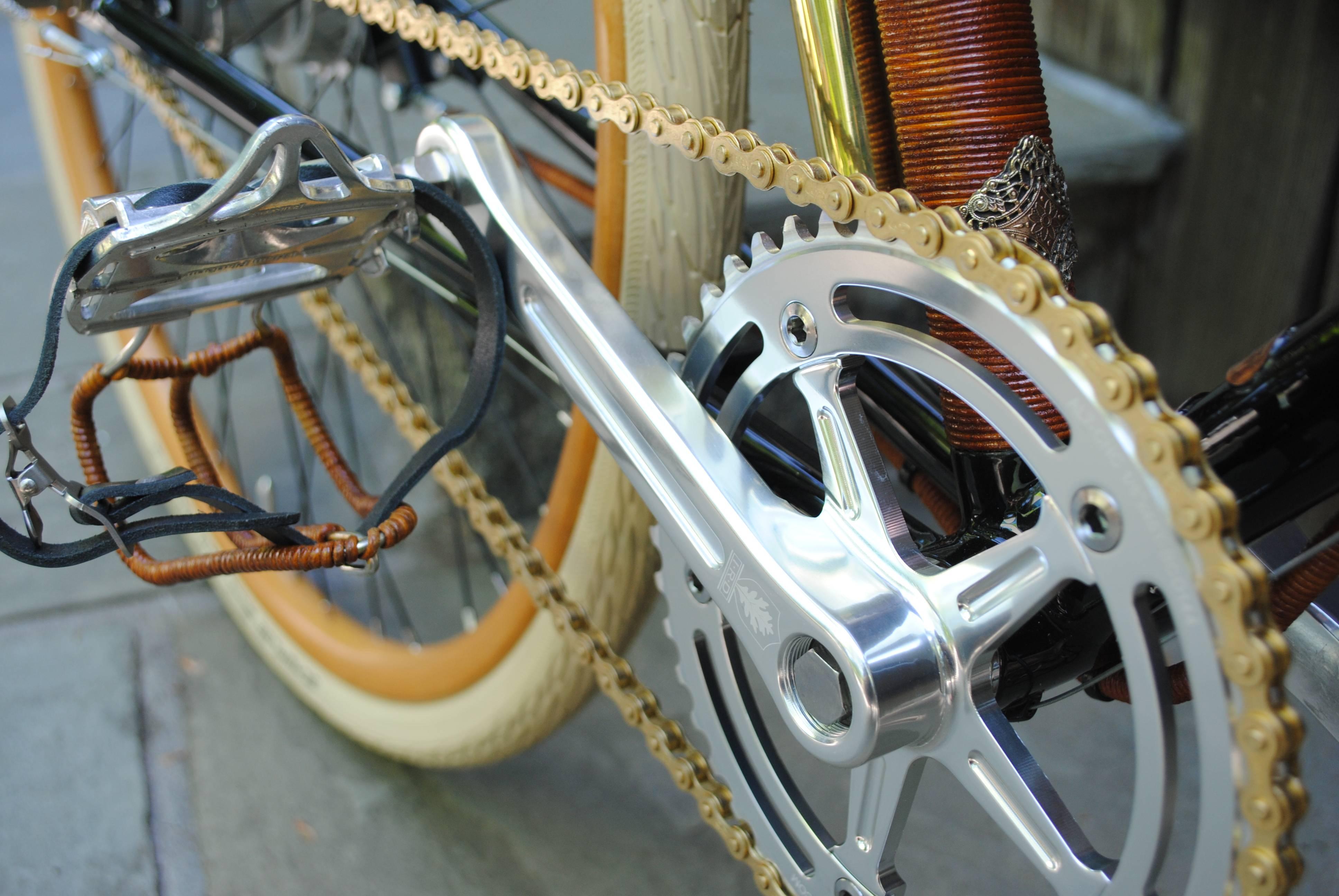 Rare Ascari Copper Custom Bicycle In Excellent Condition For Sale In Brooklyn, NY