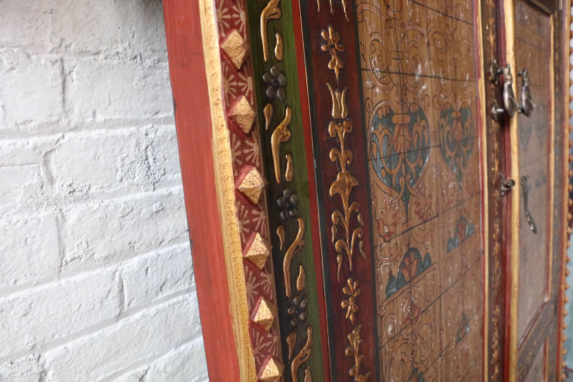 Moroccan Pair of Renaissance Style Doors Fitted with Victorian Door Knock, 20th Century