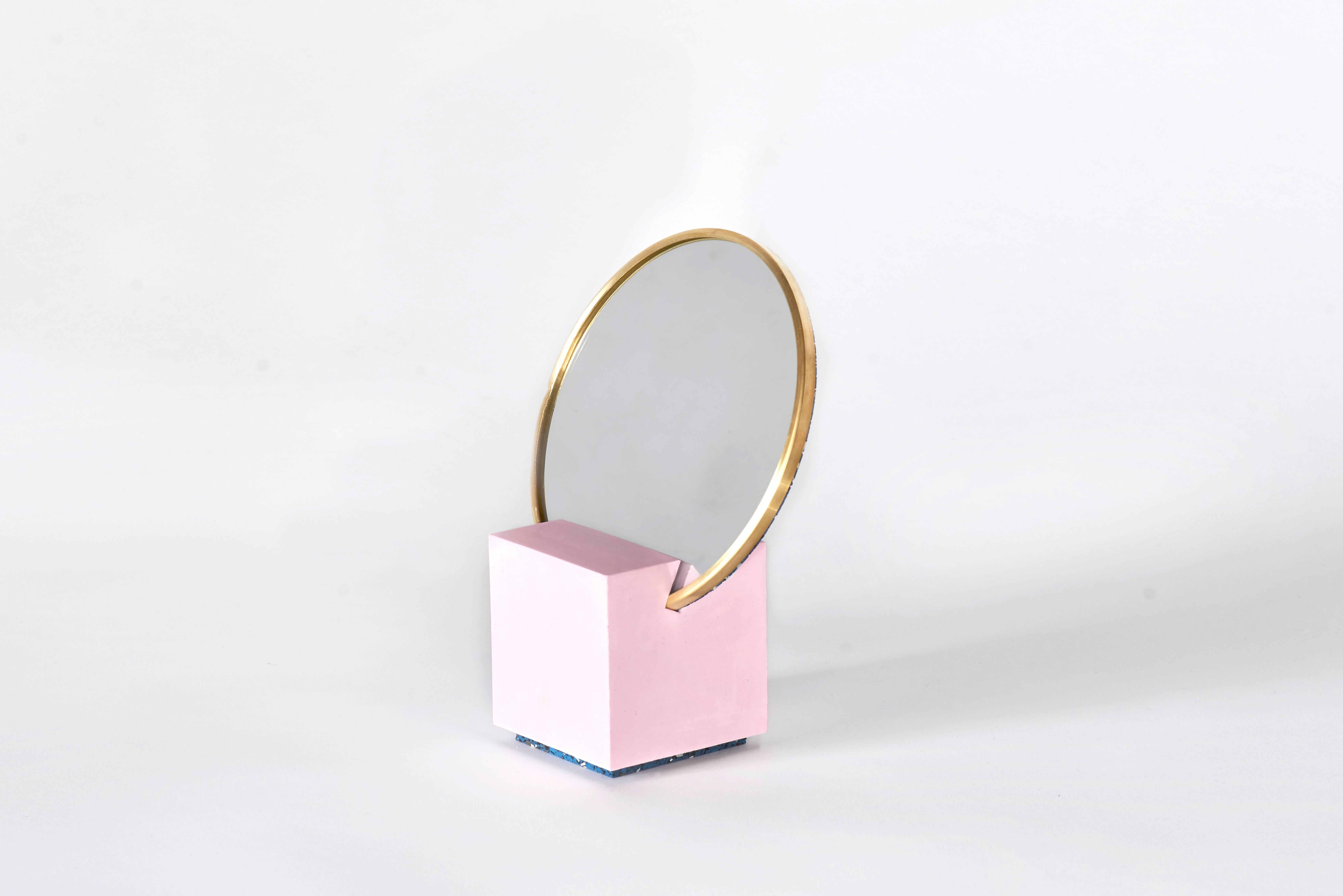 Slash Mirror by Arielle Assouline-Lichten In New Condition For Sale In Brooklyn, NY
