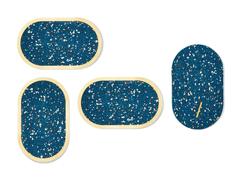 Coasters by Arielle Assouline-Lichten, Set of Four