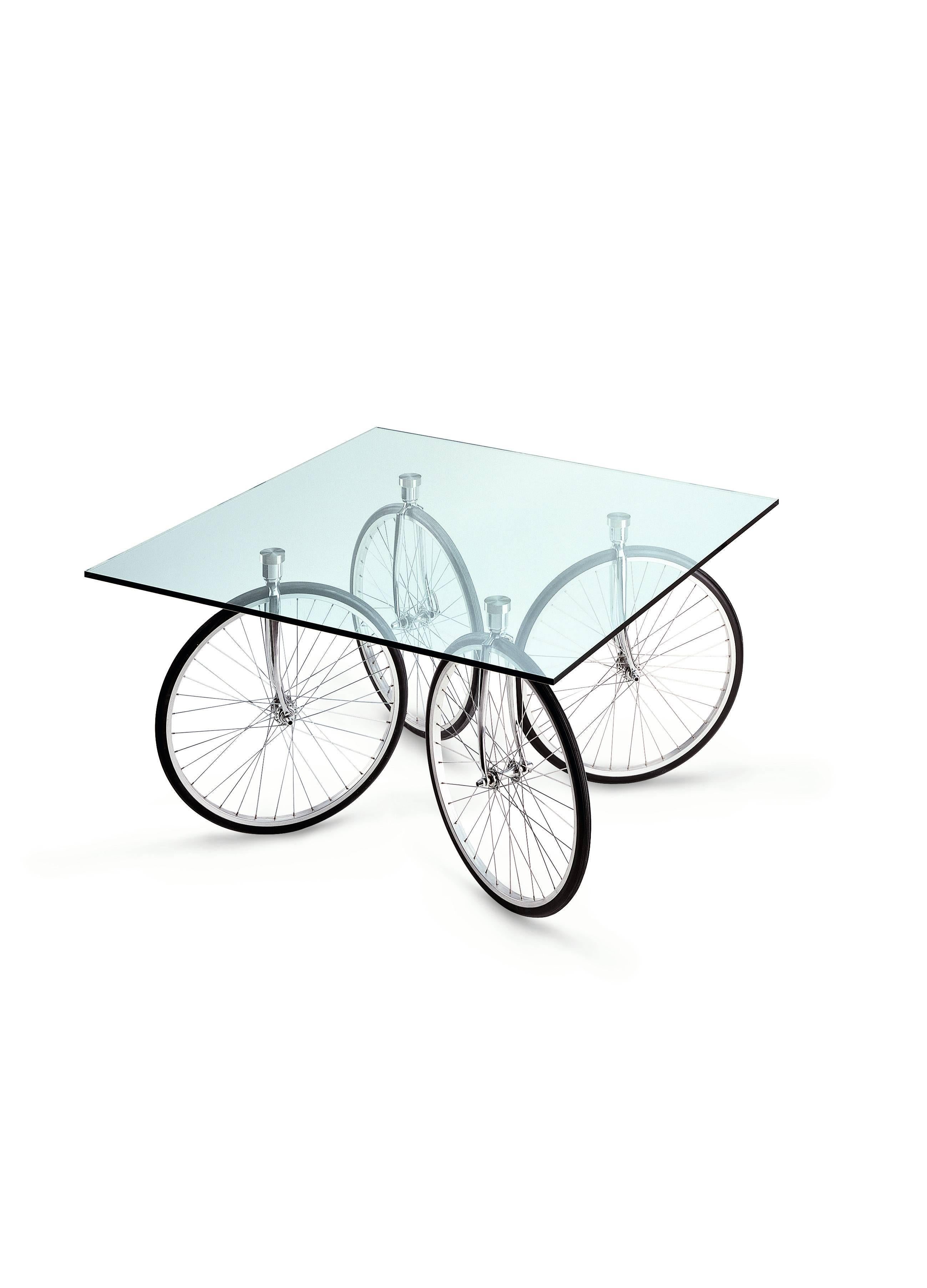 italien Table Tour avec plateau en verre conçue par Gae Aulenti pour Fontana Arte en vente