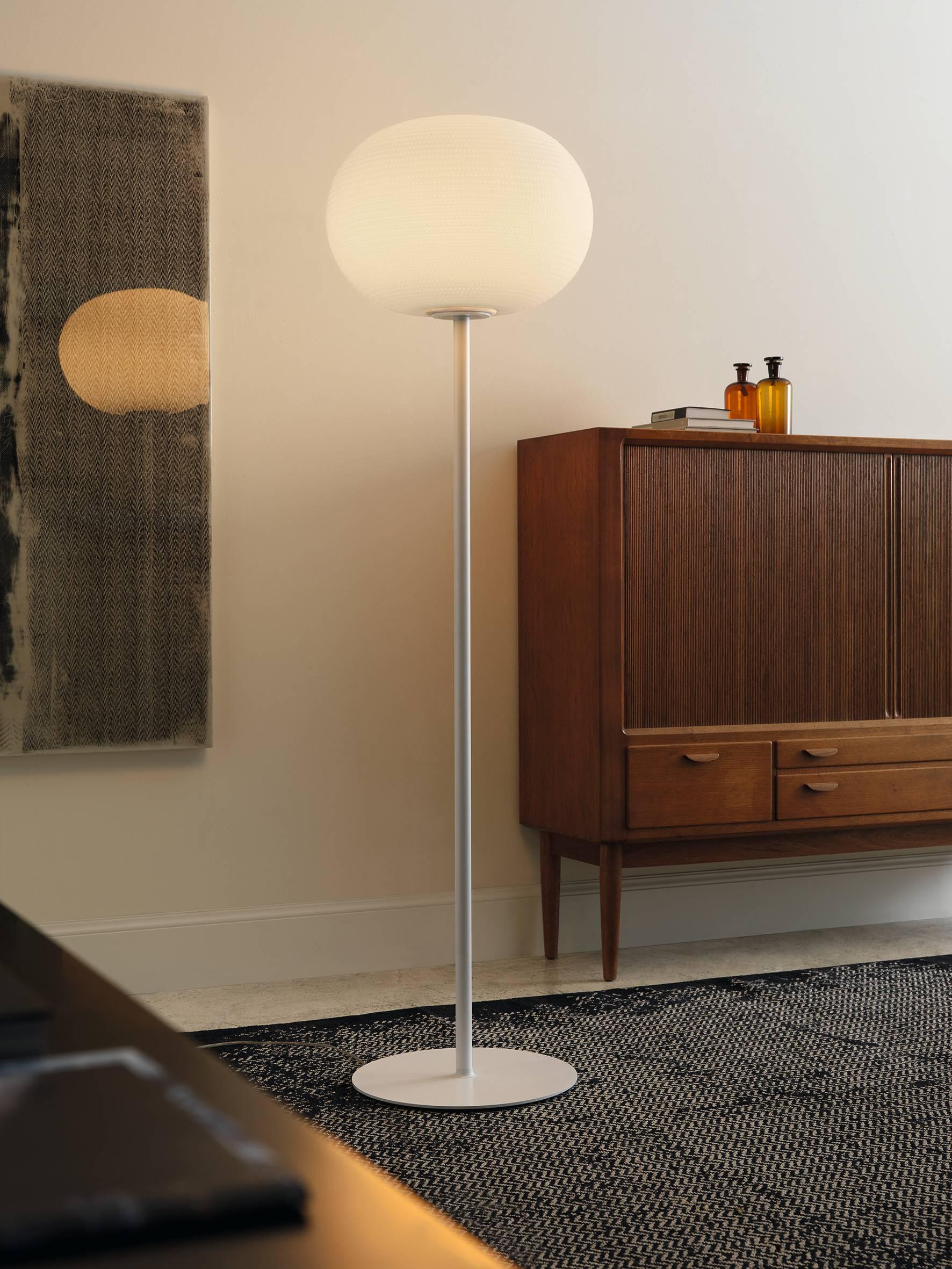 Italian Matti Klenell Fontana Arte Bianca Floor Lamp in Blown Glass, Designed, 2015 For Sale