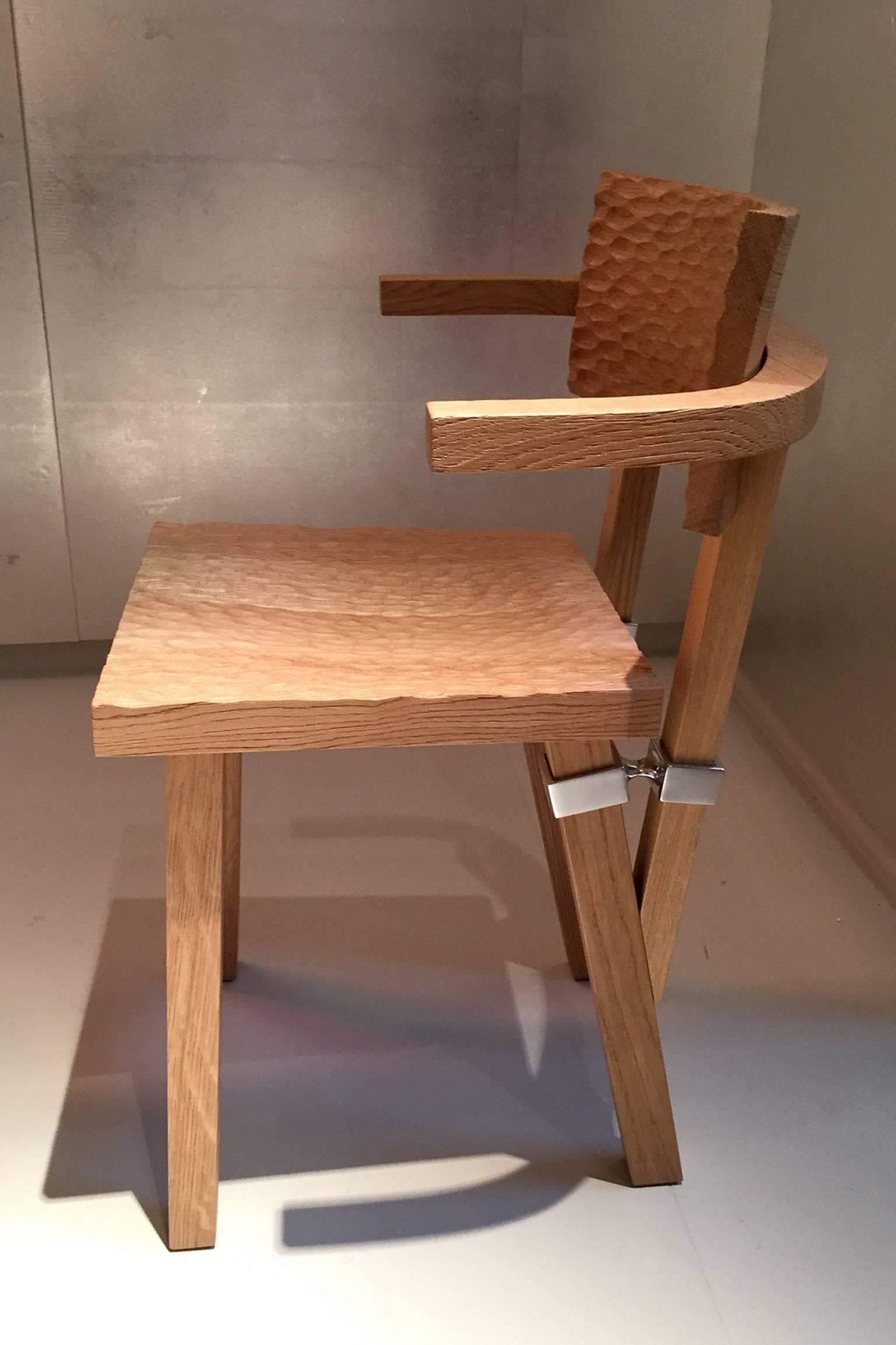 Fauteuil Torquemada en chêne brossé ou hêtre laqué sculpté de P. Starck, Driade Neuf - En vente à Brooklyn, NY