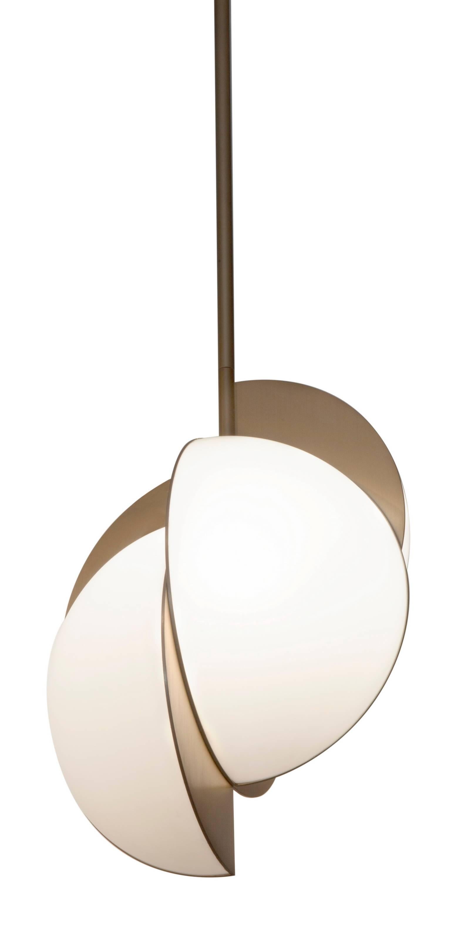Collision Lights Pendant Gold Galvanic With White Acrylic Lamp By Collision Lights Pendant Gold Galvanic With White Acrylic Lamp By