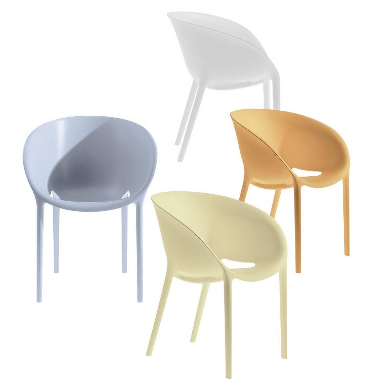 Soft Egg" Stackable Monobloc Armchair Designed by Philippe Starck for Driade  For Sale at 1stDibs | philippe starck egg chair, driade soft egg chair, soft  egg driade