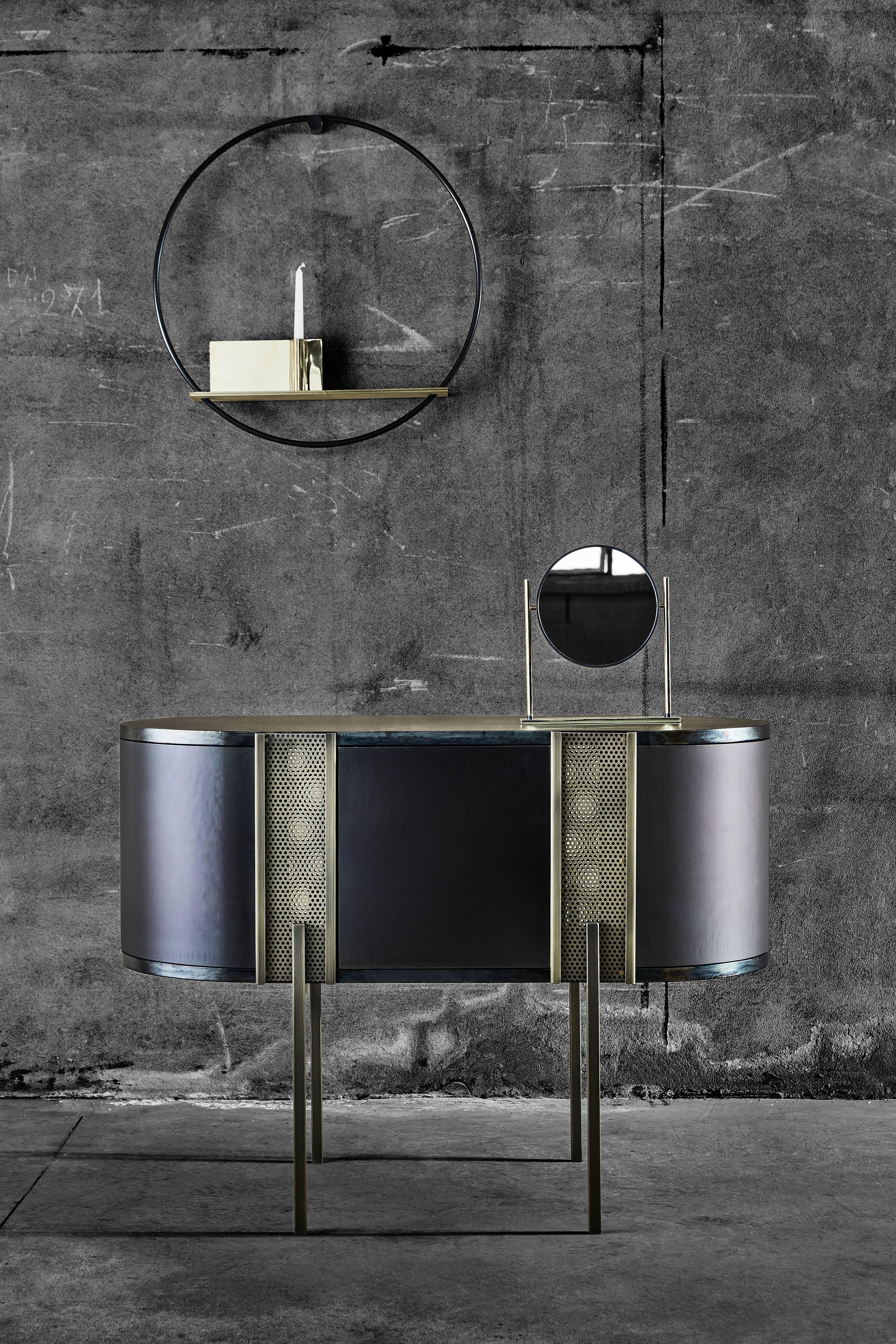 Contemporary Believe Metal Sideboard by Lorenza Bozzoli for Mingardo For Sale