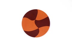 Tavolino con piano in pelle intarsiata "Tiger" di Nestor Perkal per Oscar Maschera