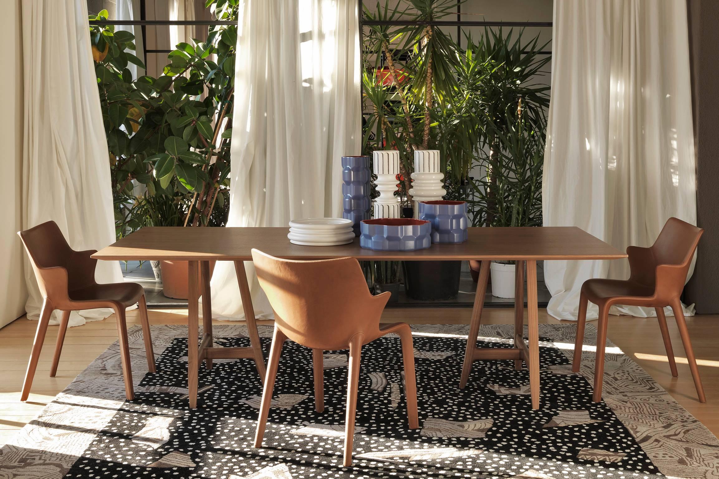 „Lou Eat“ Esszimmerstuhl aus Leder, entworfen von Philippe Starck für Driade im Angebot 2