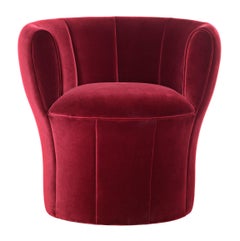 Poltrona in pelle o tessuto in fibra di vetro "Lisa" di Laudani & Romanelli per Driade