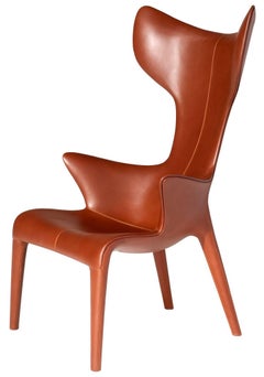 "Lou Read" Leather and Reinforced Polyurethane Armchair by P. Starck for Driade