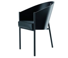 "Costes" Sillón curvo de madera contrachapada de caoba o roble gris de P. Stark para Driade