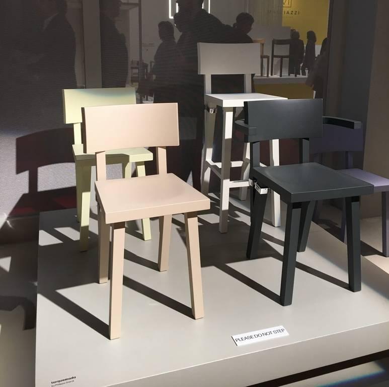 Chaise Torquemada en hêtre laqué mat et texturé de Philippe Starck pour Driade Neuf - En vente à Brooklyn, NY