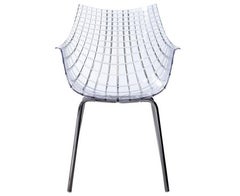 Chaise "Meridiana" en polycarbonate et acier conçue par C. Pillet pour Driade
