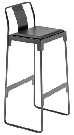 Tabouret haut en acier d'intérieur "Mingx" avec dossier par Konstantin Grcic pour Driade