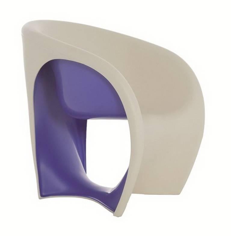 Moderne Fauteuil monobloc sculptural 