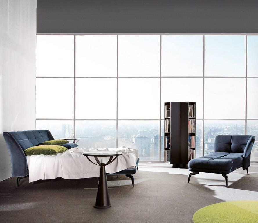 XXIe siècle et contemporain Leeon, double lit en cuir conçu par Ludovica et Roberto Palomba pour Driade en vente