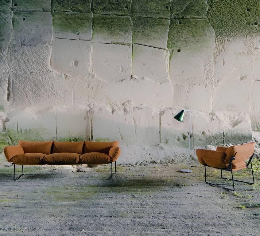 XXIe siècle et contemporain Canapé d'intérieur à trois places « Elizabeth » conçu par Enzo Mari pour Driade en vente