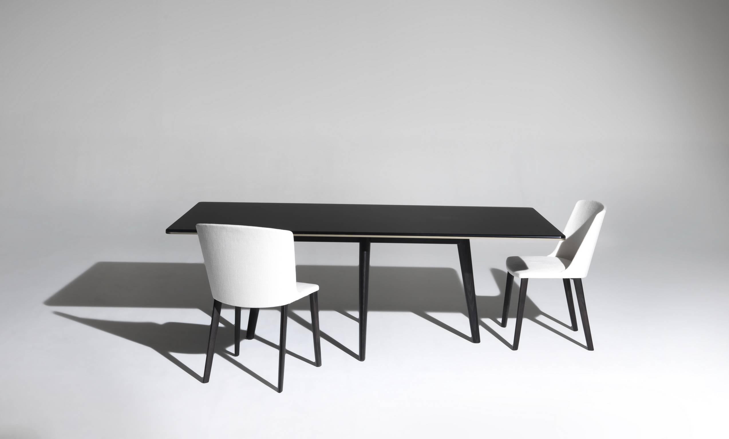 Ébénisé Table « Franois » à plateau en verre dépoli conçue par Lievore Altherr pour Driade en vente