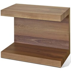 "Scomodino" C-Shaped Side Table with Drawer by Dessie' Studio