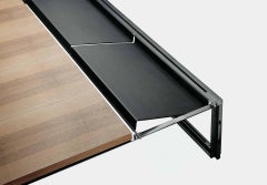 "Tecnica" Square Walnut Low Table Designed by Jaume Tresserra for Dessie'