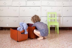 Lederkörbe „Brad, Gordon, Tony & Chuck“ von C. Bouchard für Oscar Maschera