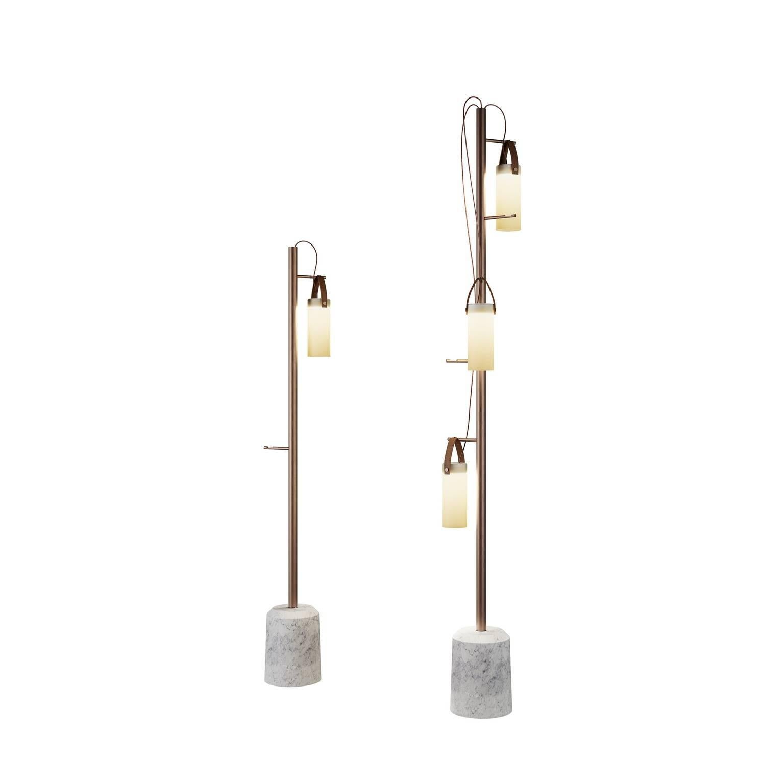 "Galerie" Low Floor Lamp Designed by Federico Peri for Fontana Arte For Sale