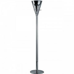 "Flute Magnum" Glass and Aluminum Floor Lamp by Franco Raggi for FontanaArte