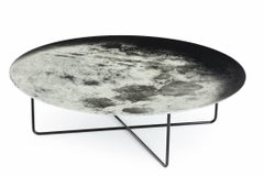 Table basse en verre imprimé « My Moon My Mirror » de Moroso pour Diesel