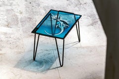 "Xraydio 1 Razza" Mesa auxiliar de cristal y acero bruto negro de Moroso para Diesel