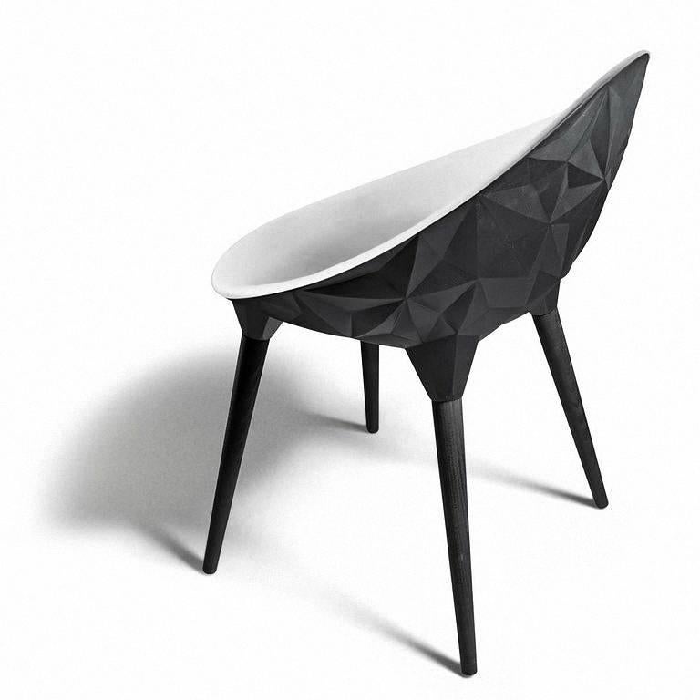 „Rock Chair“ Schwarzer, weißer oder grauer Esszimmerstuhl von Moroso für Diesel (Moderne) im Angebot