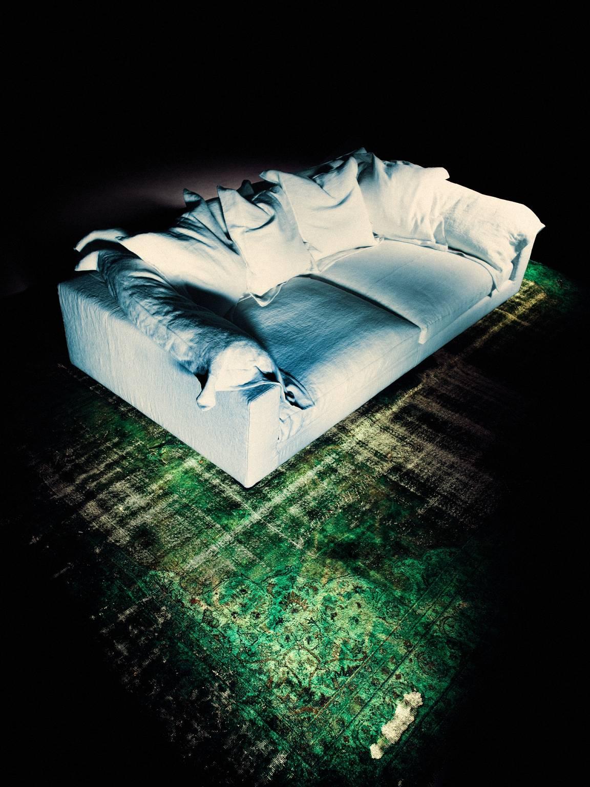 Nebula Nine Sofa mit Baumwolle, Leinen, Leder oder Samtbezug von Moroso für Diesel, Nebula Nine (Moderne) im Angebot