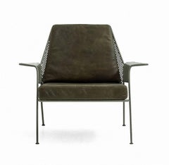 "Work is Over" Lounge Chair in Varnished Steel by Moroso for Diesel