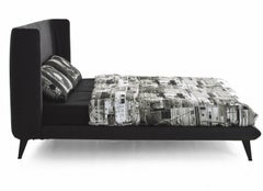 "Gimme Shelter" Cotton Linen Leather or Velvet Double Bed by Moroso for Diesel