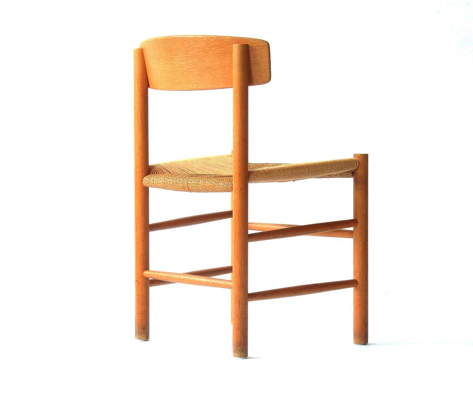 Mid-Century Modern Set of Six Børge Mogensen Dining Chairs