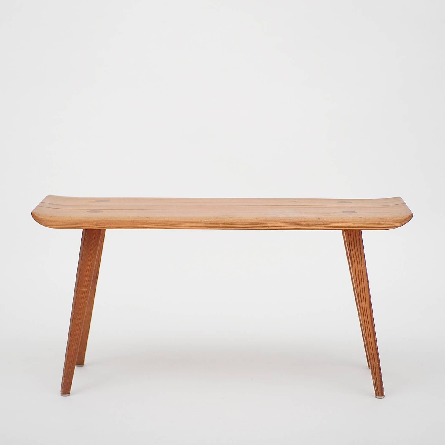 Swedish Carl Malmsten Pine Bench For Sale