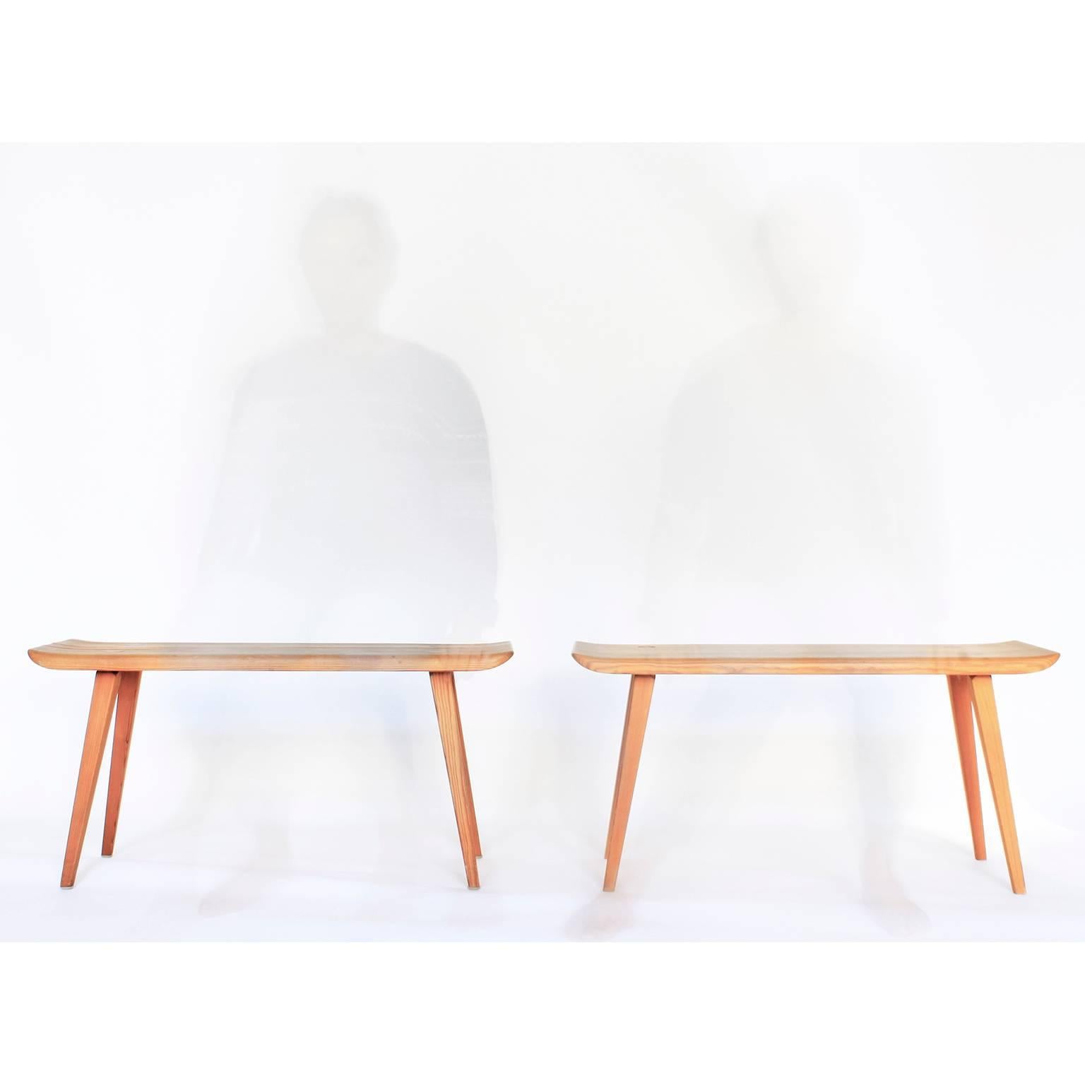 Mid-20th Century Carl Malmsten Pine Bench For Sale